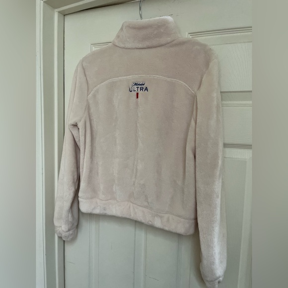 Women’s Cropped Columbia Fleece Michelob Ultra Jacket Size Small - Picture 7 of 11